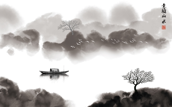 中式背景墻