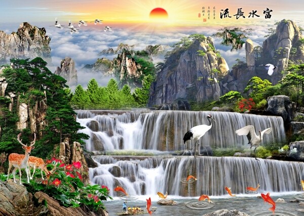 新中式背景墻