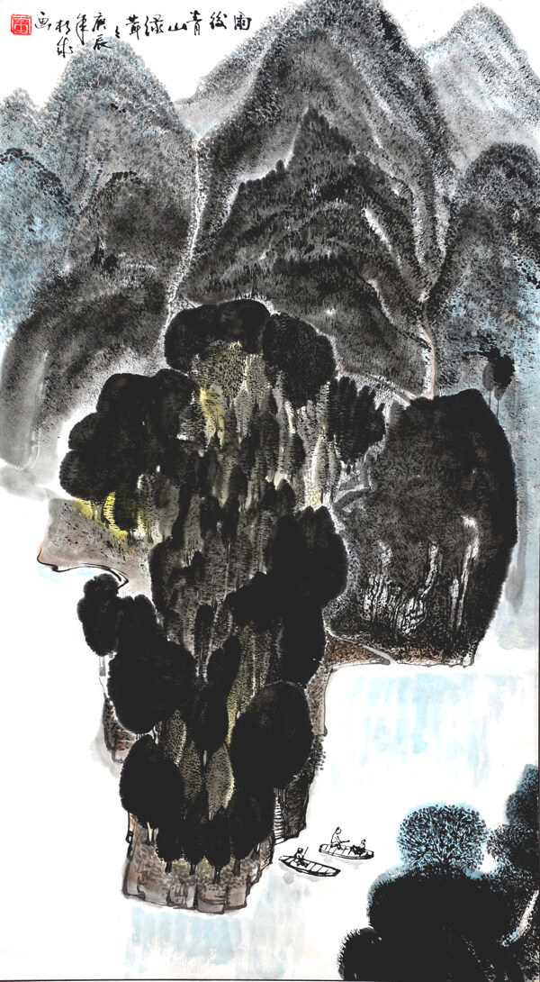 山水國(guó)畫圖片