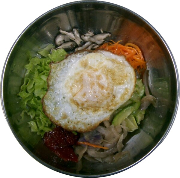 蔬菜拌飯圖片