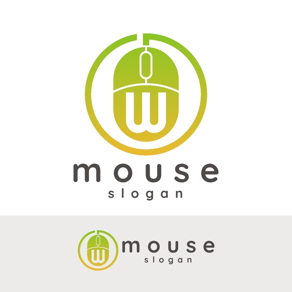 mouse鼠标logo图标设计