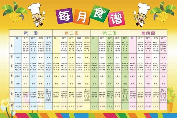 每月食譜