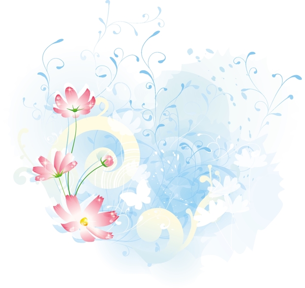 韓國(guó)卡通花紋矢量圖下載