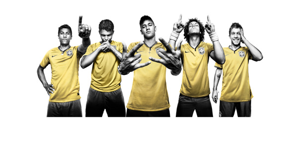 巴西队球星宣传广告图片