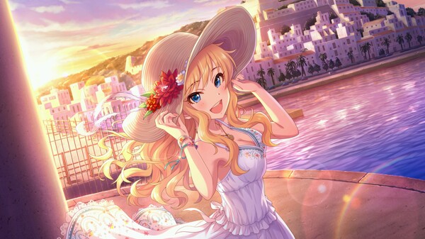 彩色動漫人物插畫背景
