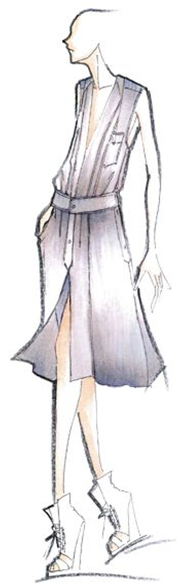 服裝設(shè)計(jì)手繪效果圖