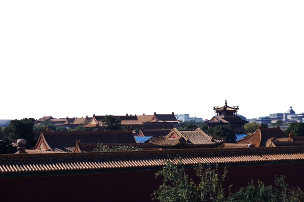 北京建筑城市故宫房顶