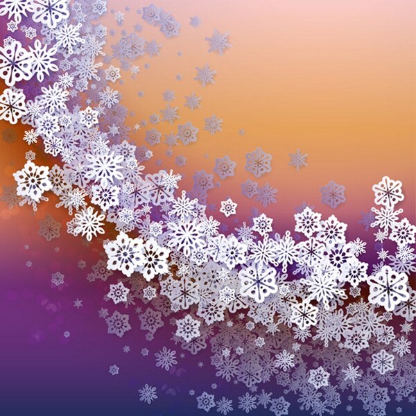 雪花背景素材