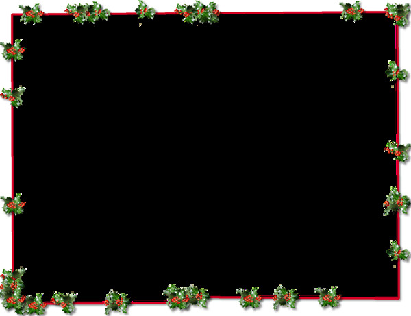 方形圣诞装饰边框免抠png透明素材