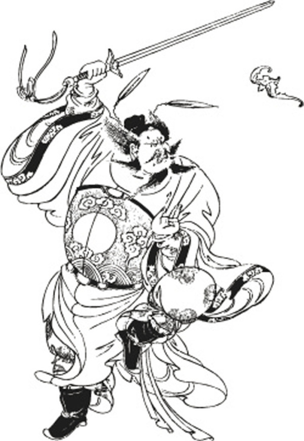 鐘馗矢量圖