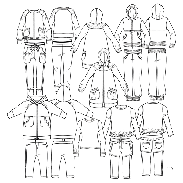 服裝模板圖片