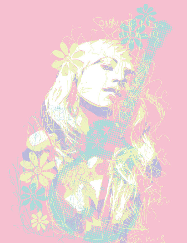位圖人物少女玫瑰花色彩免費素材