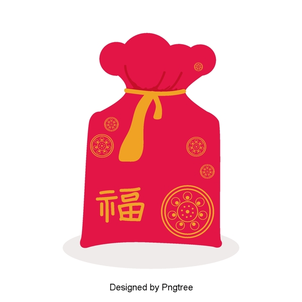 韩国传统的商品红色袋