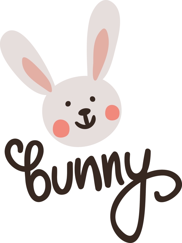 BUNNY可愛卡通動(dòng)物人物矢量素材