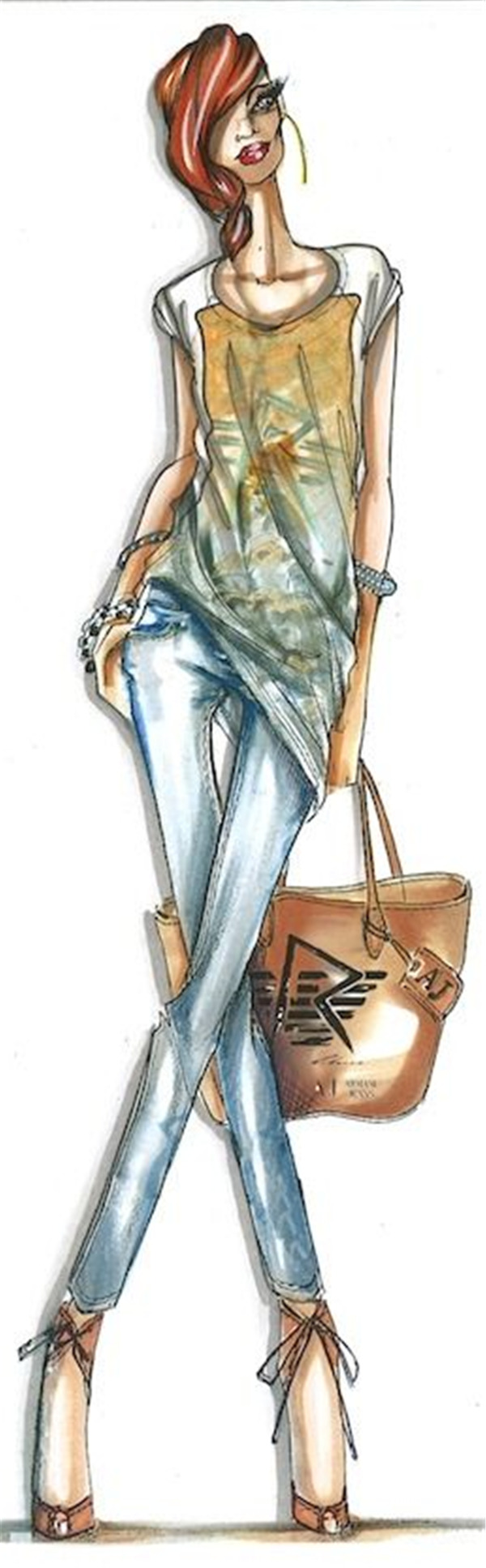 服裝設(shè)計(jì)手繪效果圖