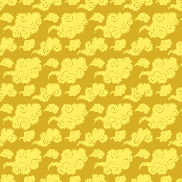 金色祥云背景矢量圖