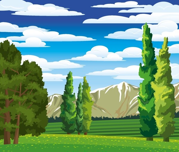 山谷樹林圖片