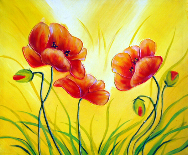 紅色鮮花