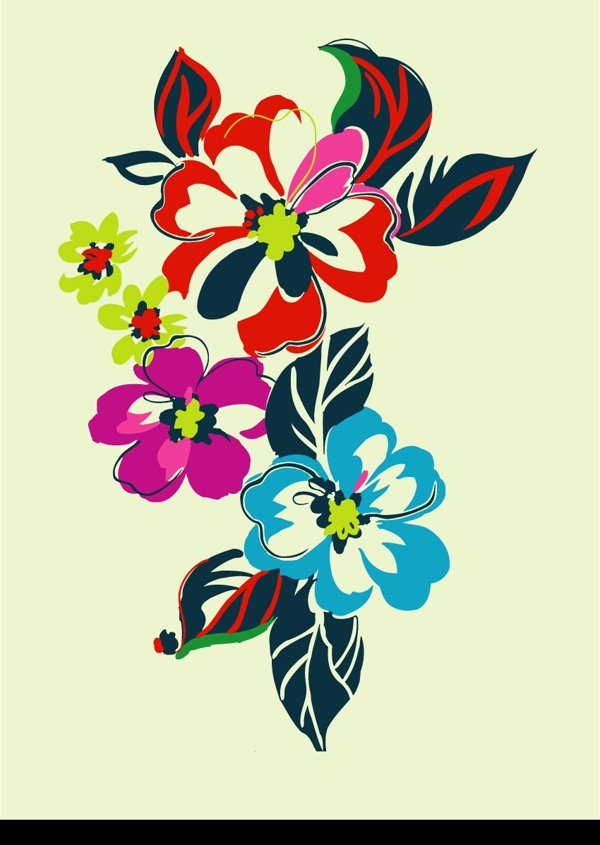 矢量花圖片