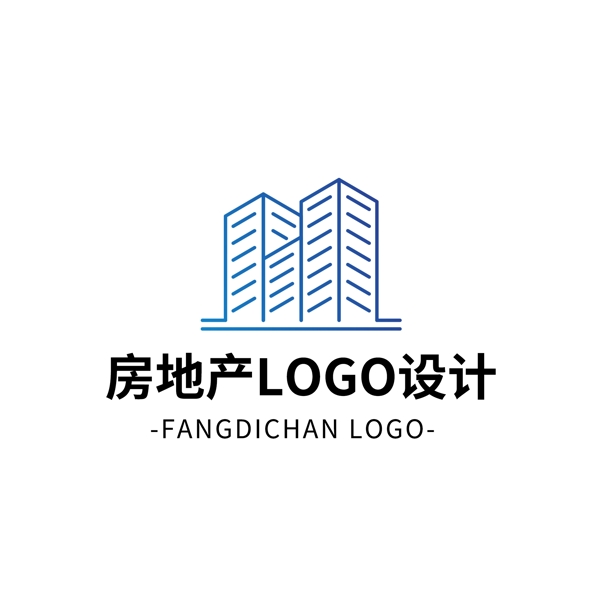 簡約大氣創(chuàng)意房地產(chǎn)logo標(biāo)志設(shè)計