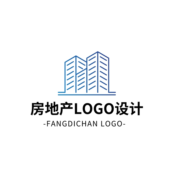 简约大气创意房地产logo标志设计