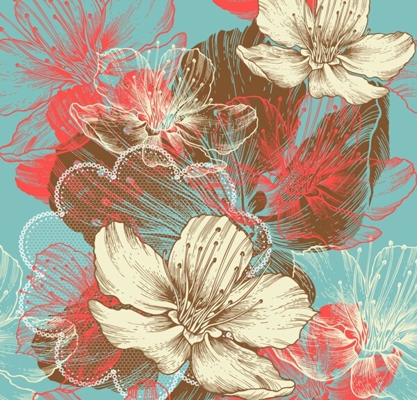 時(shí)尚花紋圖片