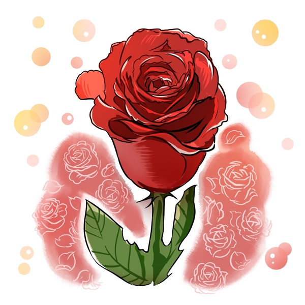 欧式玫瑰花朵热情恋爱结婚礼花瓣红色浪漫