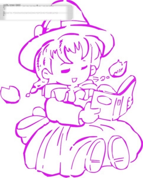 小女孩漫畫矢量圖187