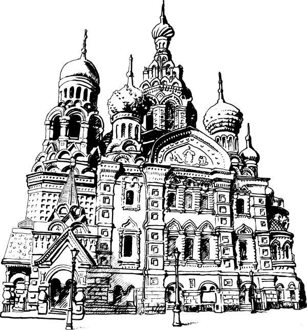 圣彼得堡手绘
