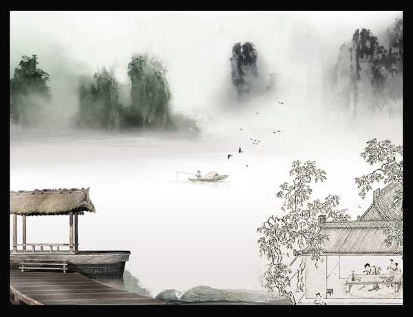 藍天白云圖片