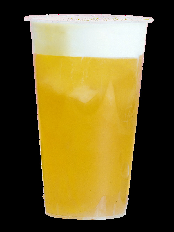 菠蘿椰果奶蓋奶霜爽口果茶果汁飲品