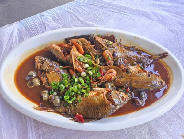 紅燒雜魚鯽魚昂刺魚螺絲小河蝦帶魚