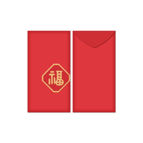 新年紅包金色字體套圖元素