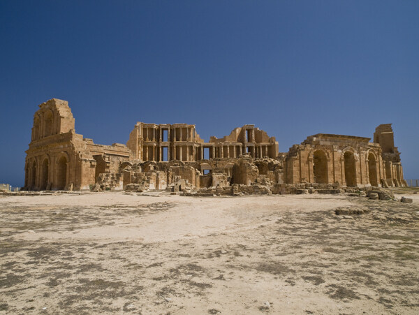 利比亚古城风景图片