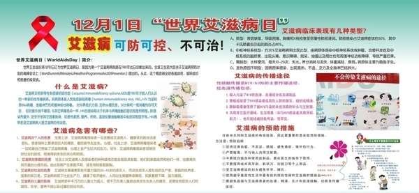 艾滋病宣傳欄圖片