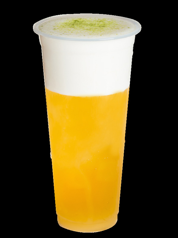 大杯冰爽果茶橙汁果汁奶霜香甜美味
