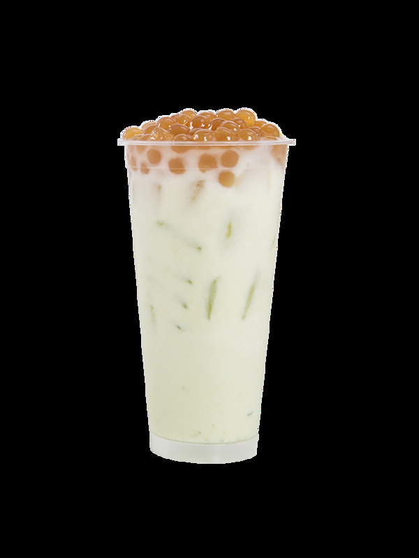 冰鎮(zhèn)的茉莉薄荷珍珠奶茶飲品