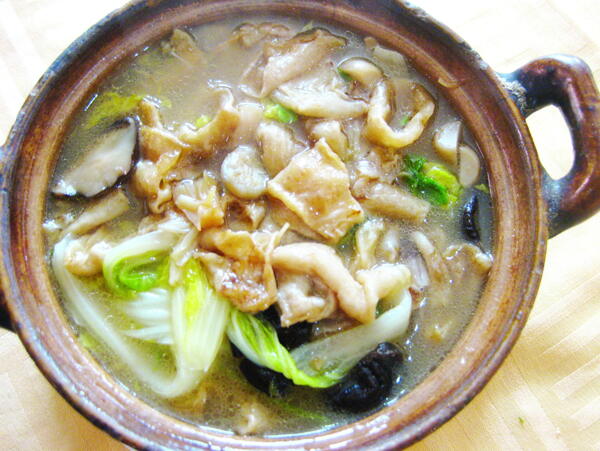 娃娃菜魚膘煲圖片