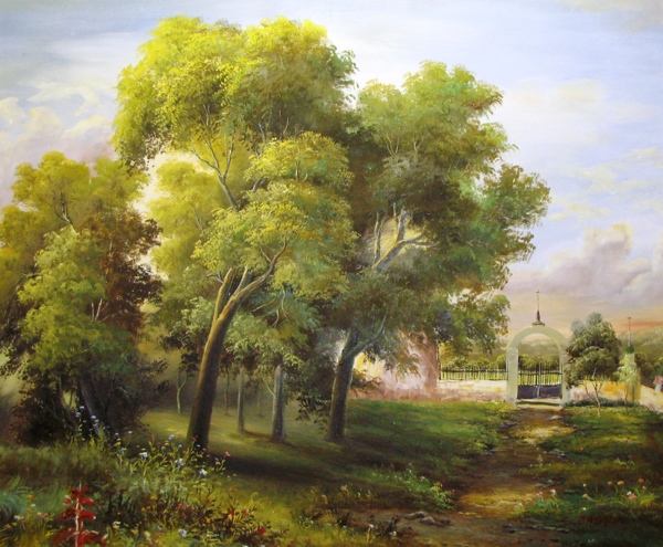 樹木風(fēng)景裝飾畫