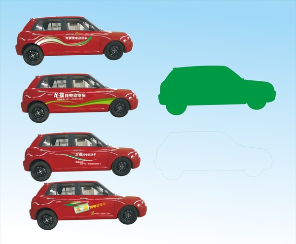 車型條紋底色車身廣告