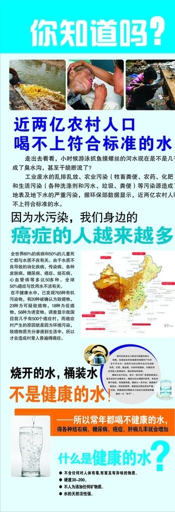 水污染展架