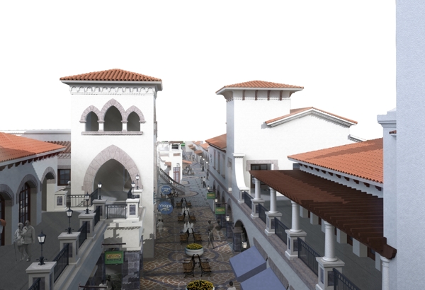 歐式建筑PSD32