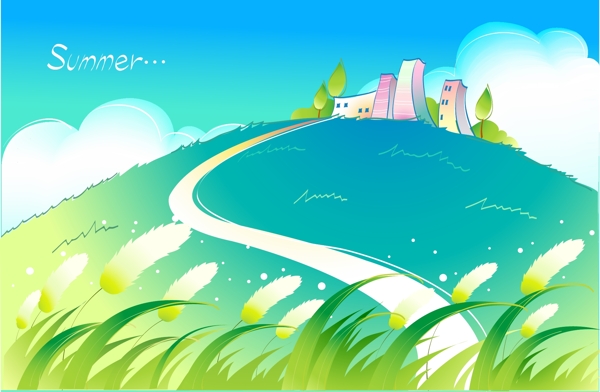 日韓盛典psd分層素材源文件春天風景