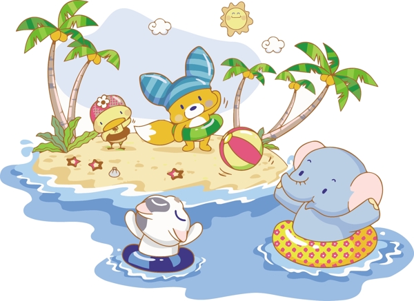 動(dòng)物游泳圖片