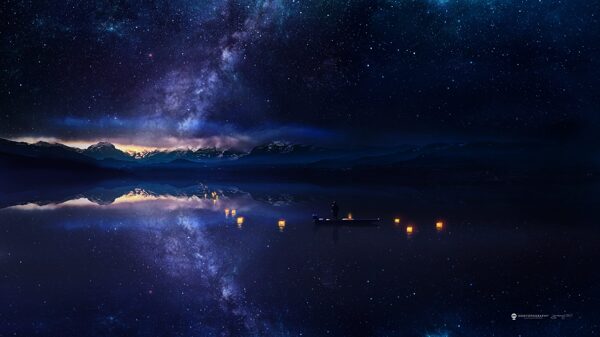 時(shí)尚星空星星背景