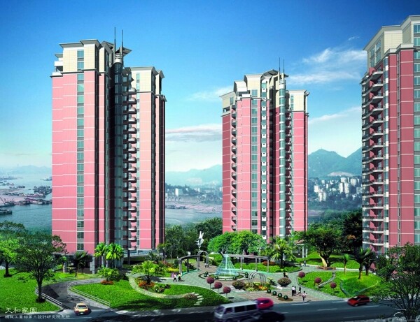 小區(qū)建筑與景觀設(shè)計圖片