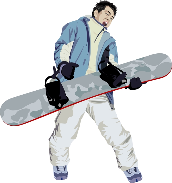 滑雪矢量圖下載