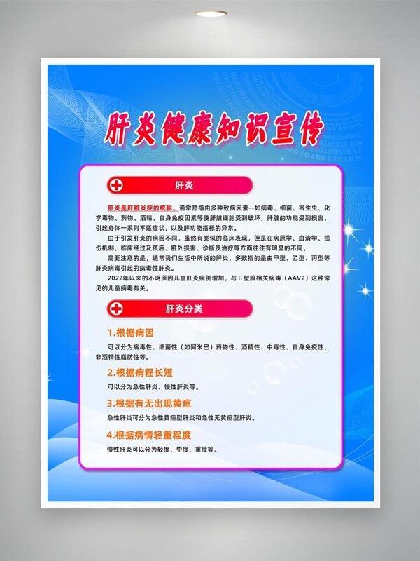 肝炎健康知識(shí)宣傳海報(bào)