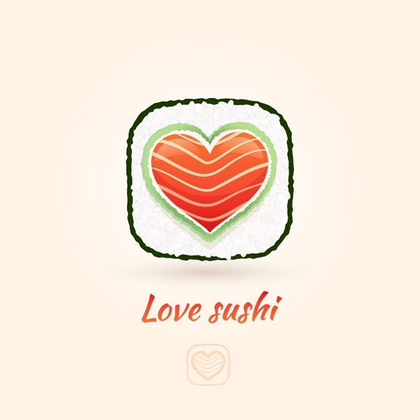 创意寿司美食图标