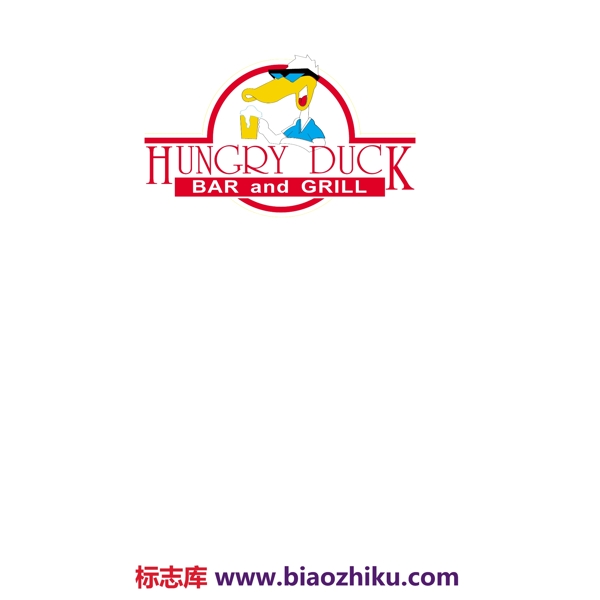 HungryDucklogo设计欣赏饿了鸭标志设计欣赏